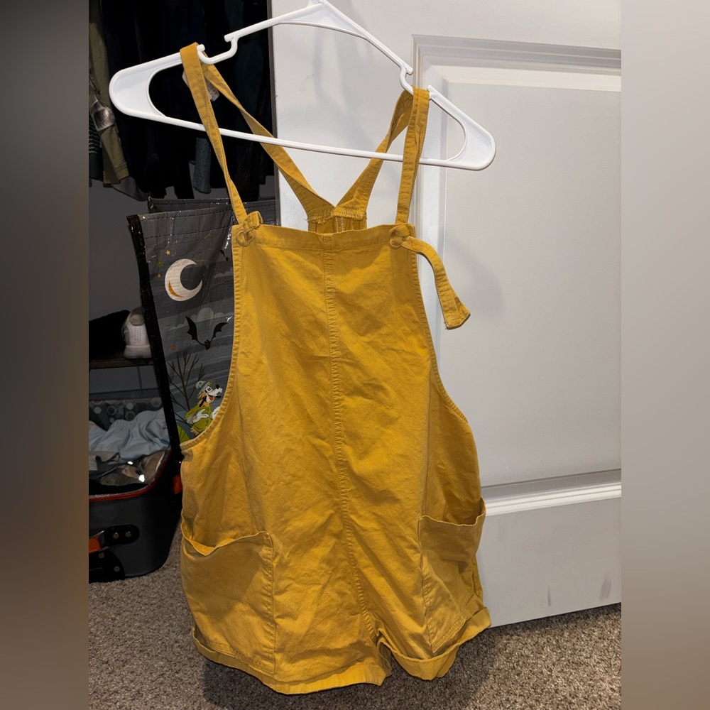 Mustard Yellow Overalls with Pockets